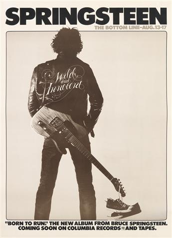 VARIOUS ARTISTS. [BRUCE SPRINGSTEEN.] Group of 3 posters. Circa 1970s-80s. Sizes vary.